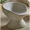 Fotel PIEDRA 60 cm szary wzorowany na kamień optyka betonu*Imeri New