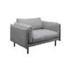 Fotel POLA 126 cm szary*KARE Discount