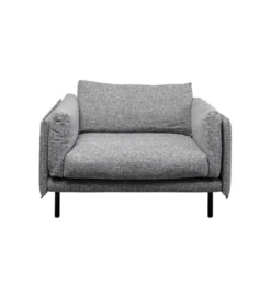 Fotel POLA 126 cm szary*KARE Discount