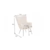 Fotel RAMIRO scandinavia bezowy*Invicta Interior Clearance