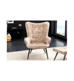 Fotel RAMIRO scandinavia bezowy*Invicta Interior Clearance