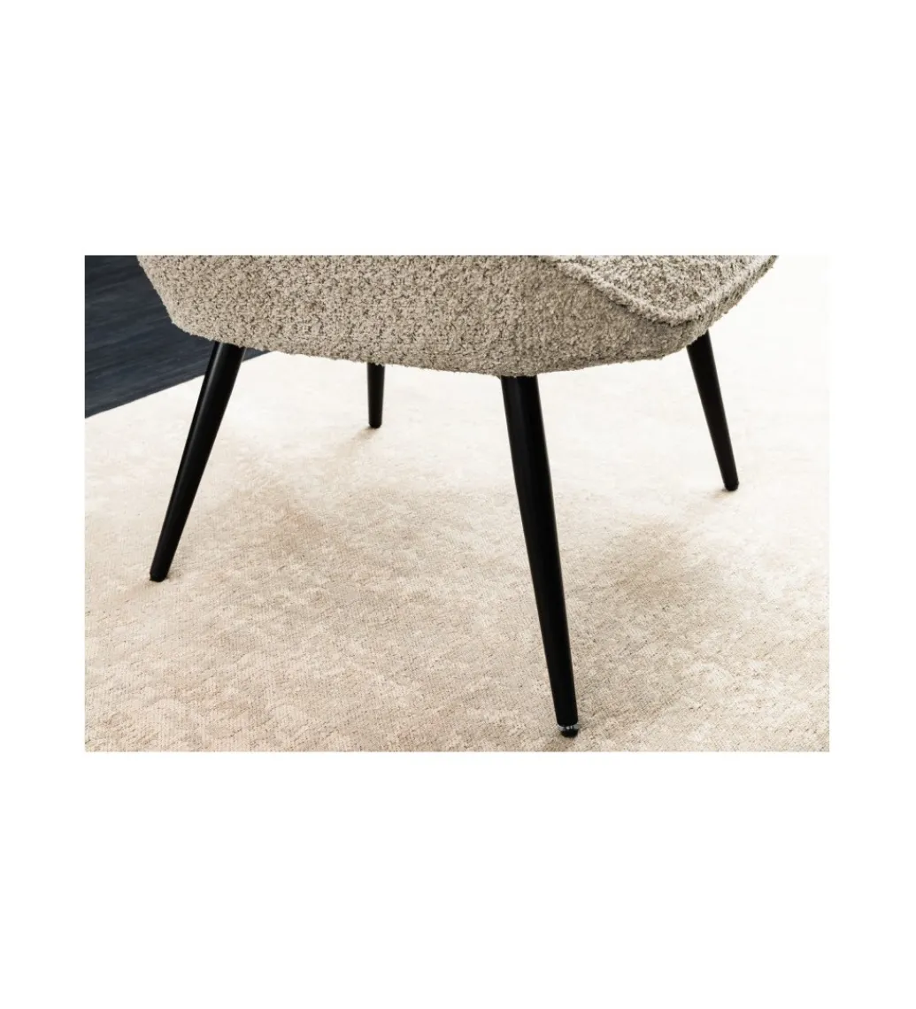 Fotel RAMIRO scandinavia Bouclé beżowy*Invicta Interior Discount