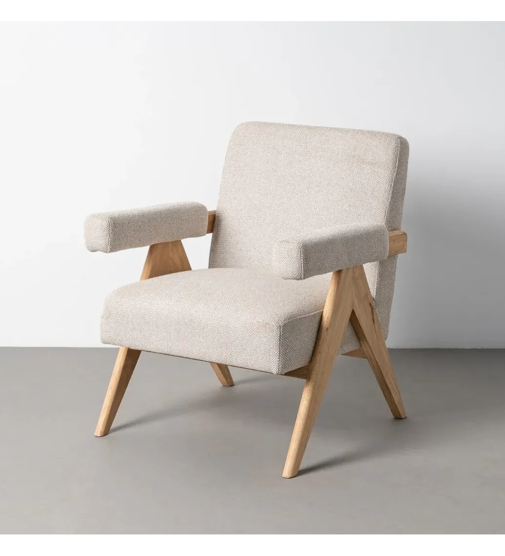 Fotel REZENTA 85 cm beżowy naturalny*Zona-Design Sale