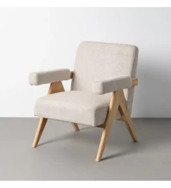 Fotel REZENTA 85 cm beżowy naturalny*Zona-Design Sale