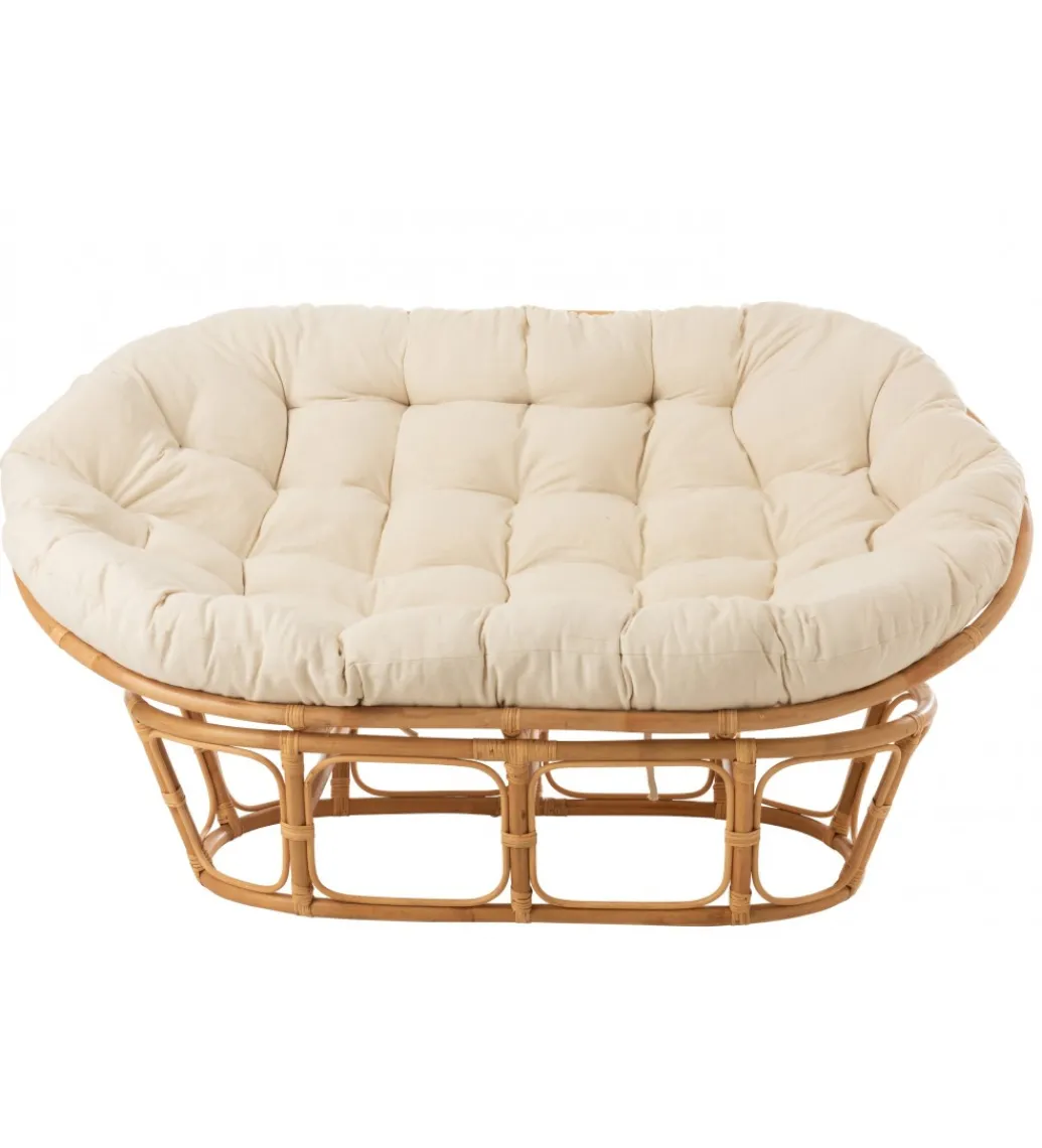 Fotel RONI Rattanowy 179 cm Naturalny*J-Line New