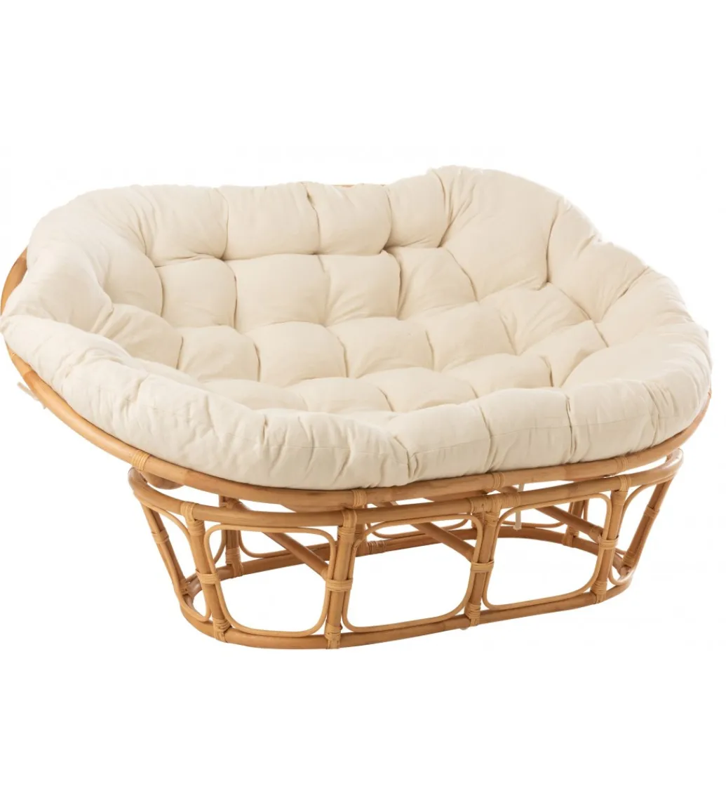 Fotel RONI Rattanowy 179 cm Naturalny*J-Line New