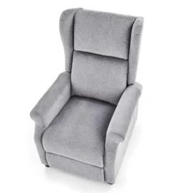 Fotel rozkładany AGUSTIN 75 cm szary*Halmar
