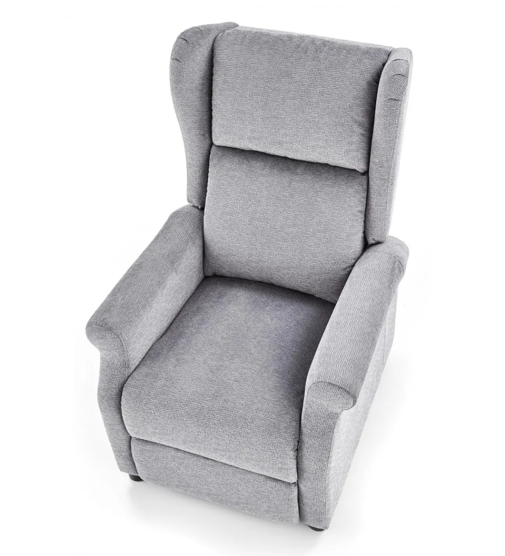 Fotel rozkładany AGUSTIN 75 cm szary*Halmar