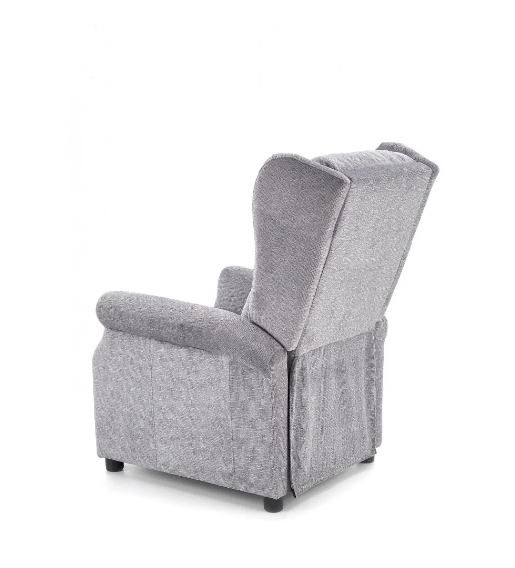 Fotel rozkładany AGUSTIN 75 cm szary*Halmar