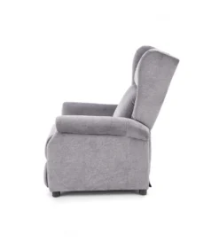 Fotel rozkładany AGUSTIN 75 cm z funkcją masażu szary*Halmar Discount