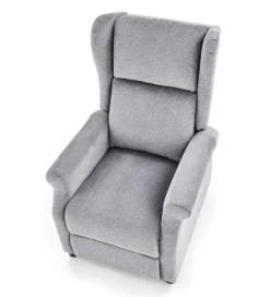 Fotel rozkładany AGUSTIN 75 cm z funkcją masażu szary*Halmar Discount