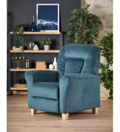 Fotel rozkładany BARD 90 cm niebieski*Halmar Online