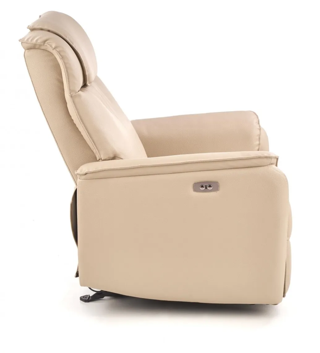 Fotel rozkładany PARADISE 75 cm z funkcją kołyski kremowy*Halmar