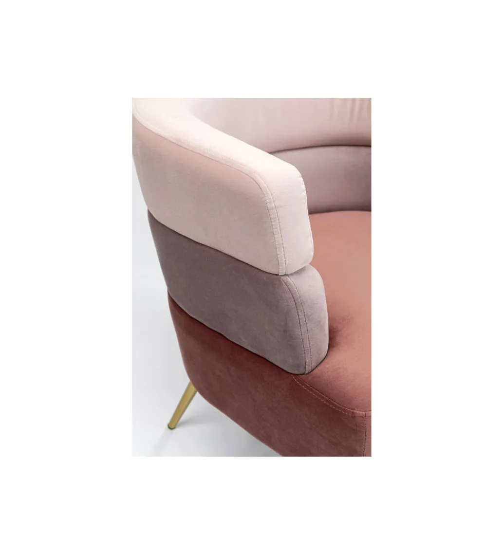 Fotel Sandwich Mauve różowy*KARE Online