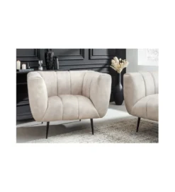Fotel Scarlett 106 cm szampański beż*Invicta Interior Hot