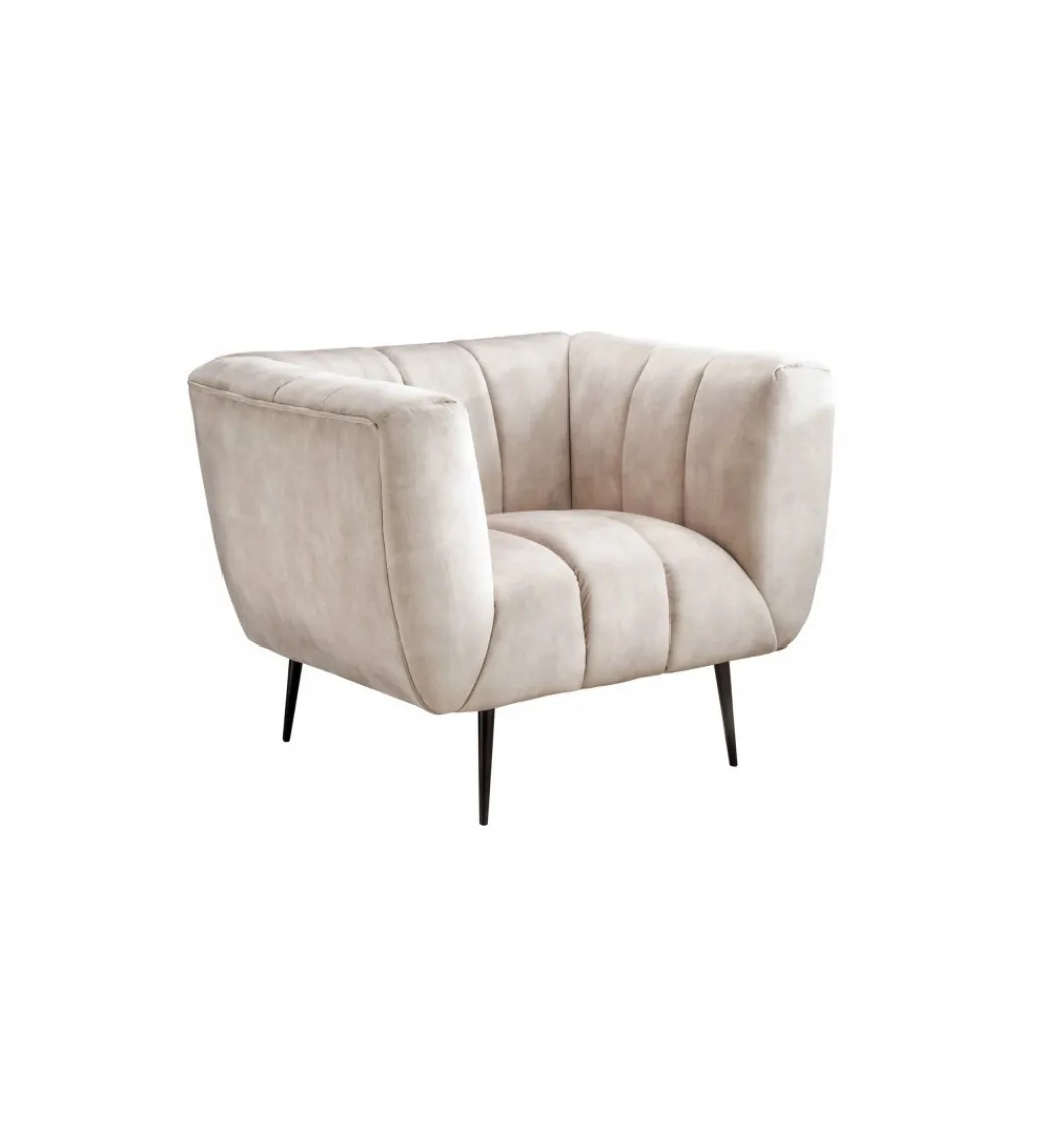 Fotel Scarlett 106 cm szampański beż*Invicta Interior Hot