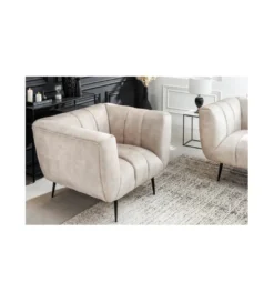 Fotel Scarlett 106 cm szampański beż*Invicta Interior Hot