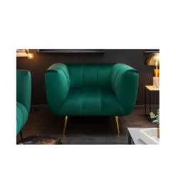 Fotel Scarlett szmaragdowo zielony*Invicta Interior Outlet