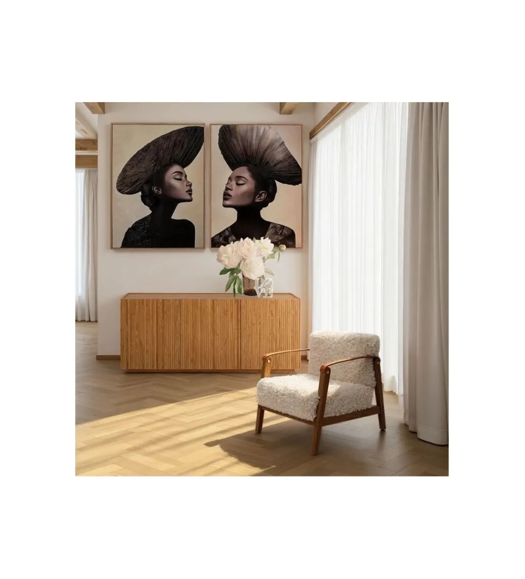Fotel SIMON 75 cm kremowy*KARE Discount