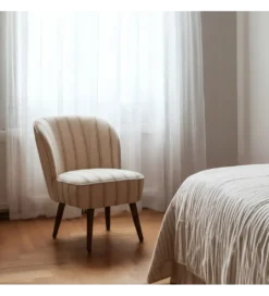 Fotel STRIMERS 73 cm miodowy w paski*Zona-Design Best