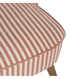 Fotel STRIMERS 73 cm terrakota w paski*Zona-Design Best