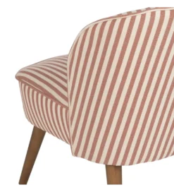 Fotel STRIMERS 73 cm terrakota w paski*Zona-Design Best