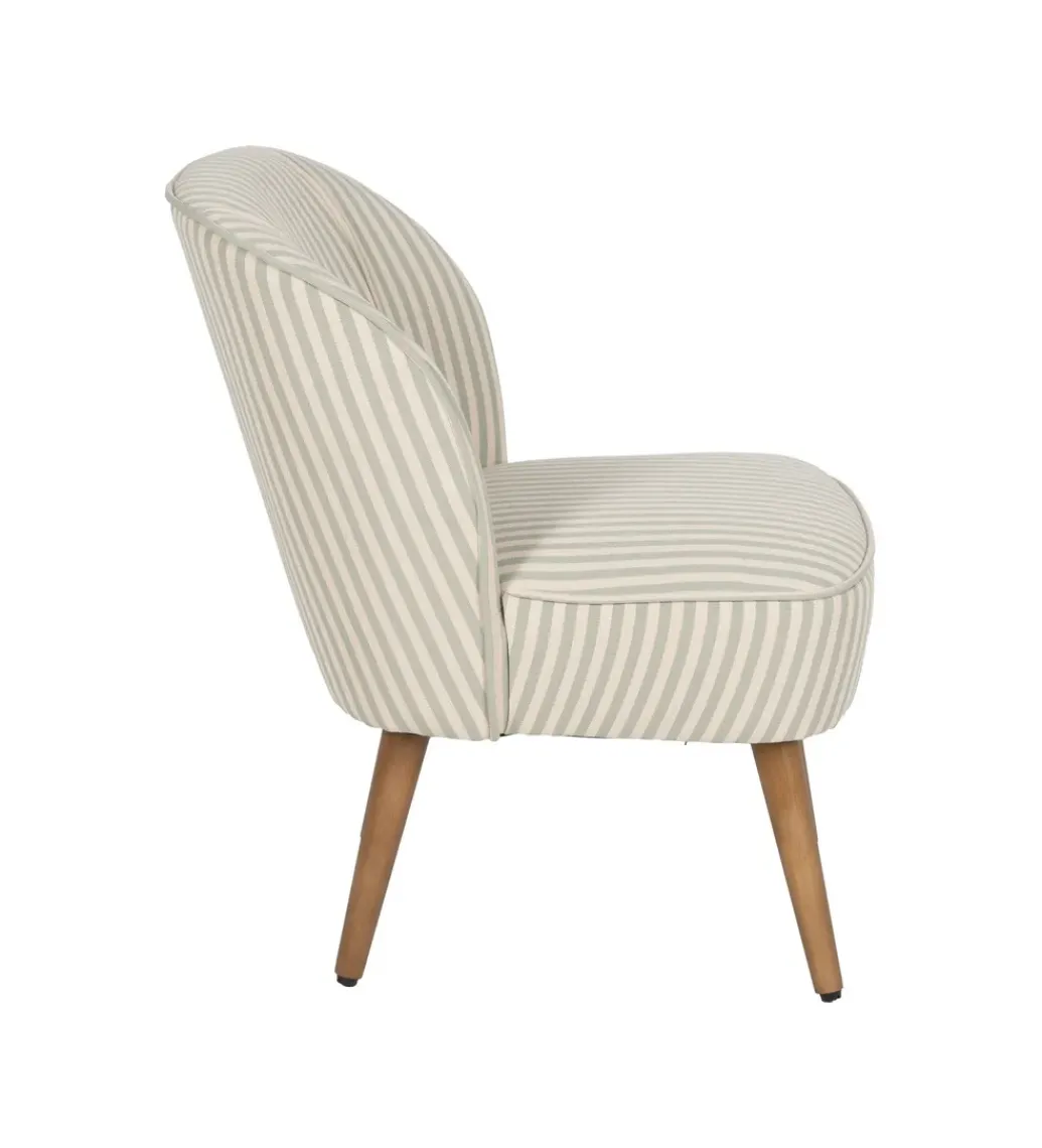 Fotel STRIMERS 73 cm zielony w paski*Zona-Design Sale