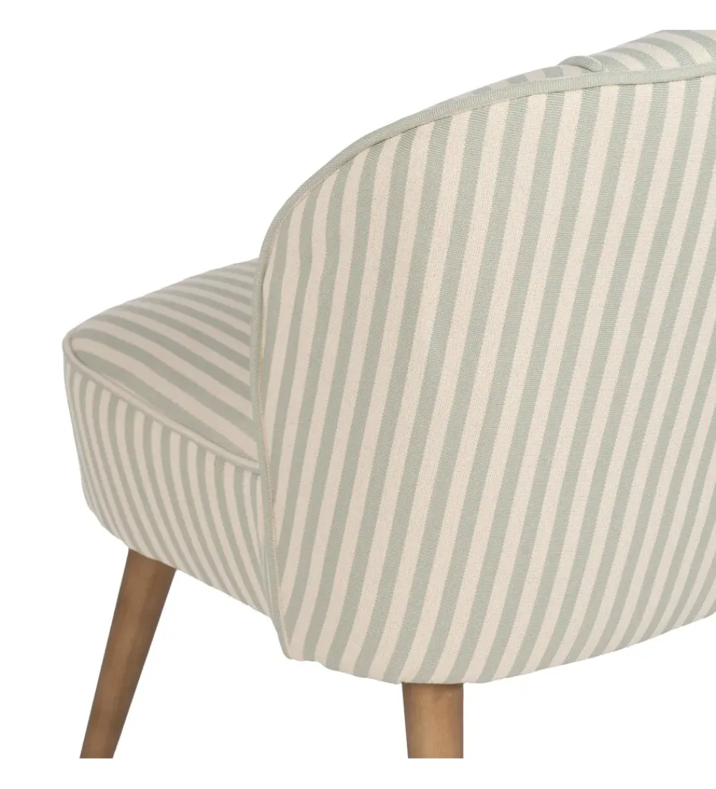 Fotel STRIMERS 73 cm zielony w paski*Zona-Design Sale