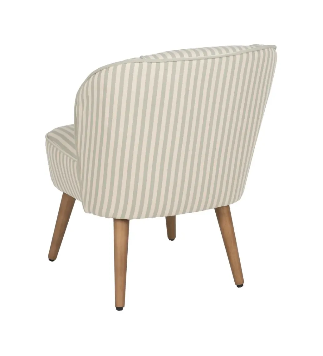 Fotel STRIMERS 73 cm zielony w paski*Zona-Design Sale