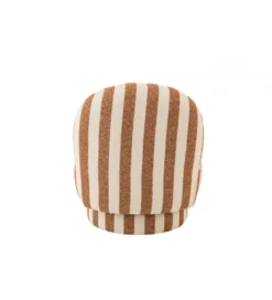 Fotel STRIPED 72 cm białokarmelowy*J-Line Sale
