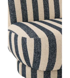 Fotel STRIPED 76 cm niebiesko biały*Zona-Design Hot
