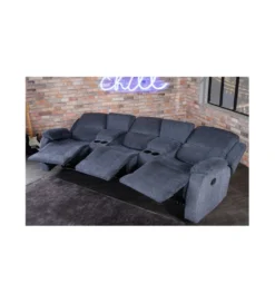 Fotel trzyosobowy DALLAS Hollywood 295 cm szary*Invicta Interior - przedsprzedaż Outlet