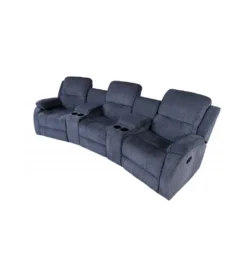 Fotel trzyosobowy DALLAS Hollywood 295 cm szary*Invicta Interior - przedsprzedaż Outlet