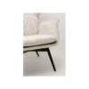 Fotel TUDOR 102 cm welwet kremowy*KARE Best