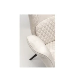 Fotel TUDOR 102 cm welwet kremowy*KARE Best