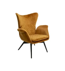 Fotel TUDOR VELVET 102 cm welur złotobrązowy*KARE