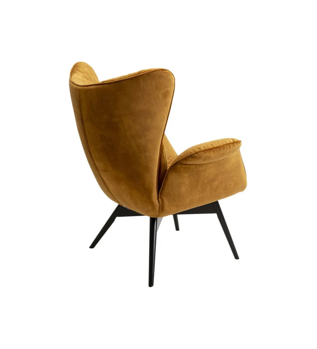 Fotel TUDOR VELVET 102 cm welur złotobrązowy*KARE