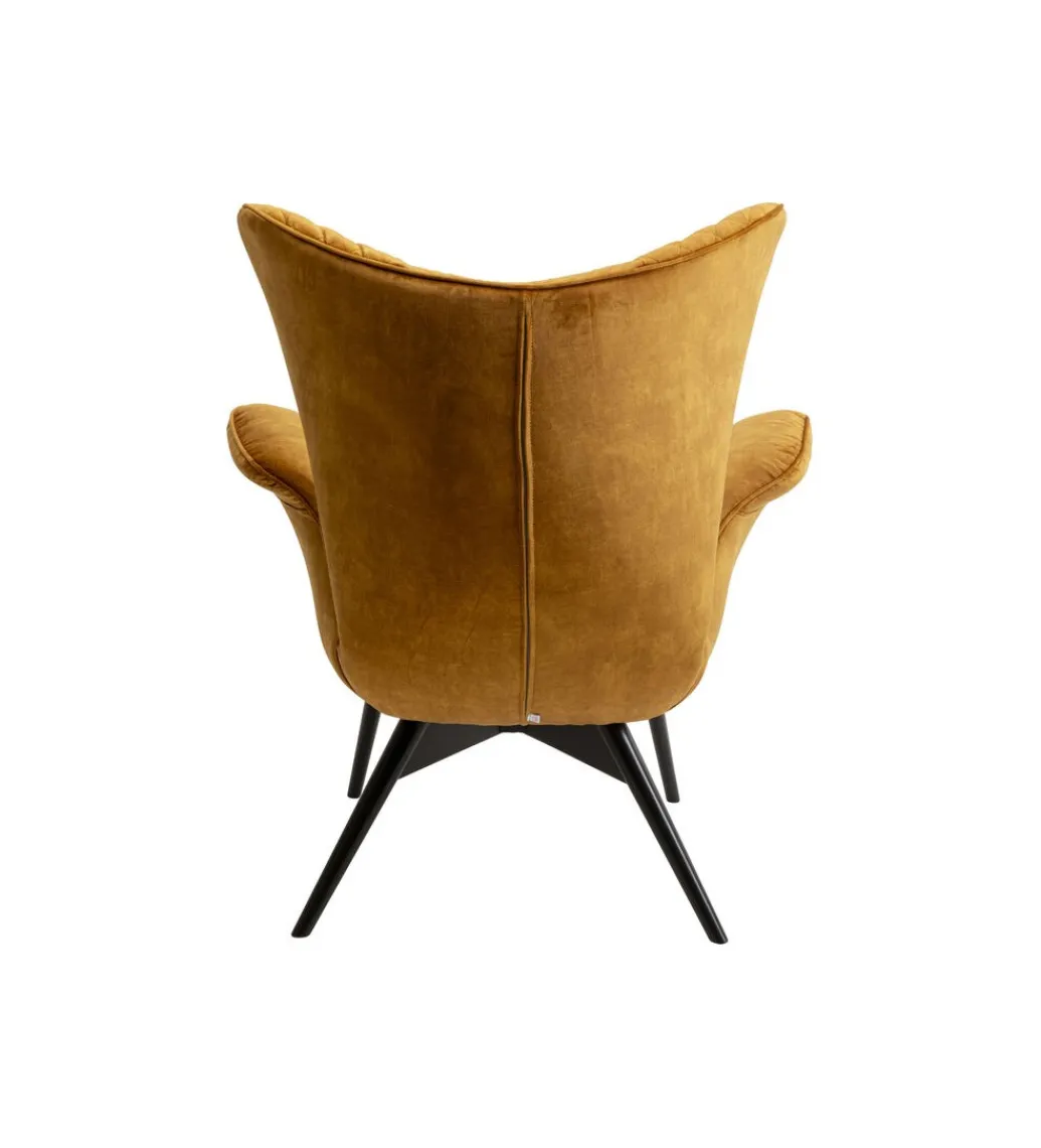 Fotel TUDOR VELVET 102 cm welur złotobrązowy*KARE