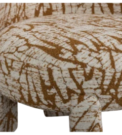 Fotel UPKE 76 cm szary brązowy*WOOOD