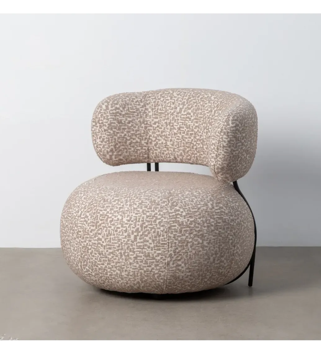Fotel URATA 75 cm beige*DENZO Outlet
