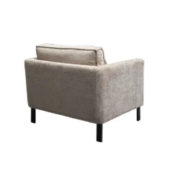 Fotel VICTOR 83 cm chenille beżowy*KARE Discount