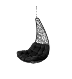 Fotel wiszący DIDO 132 cm rattan czarny*Zona-Design Outlet