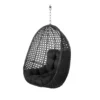 Fotel wiszący DIDO 111 cm rattan czarny*Zona-Design Clearance