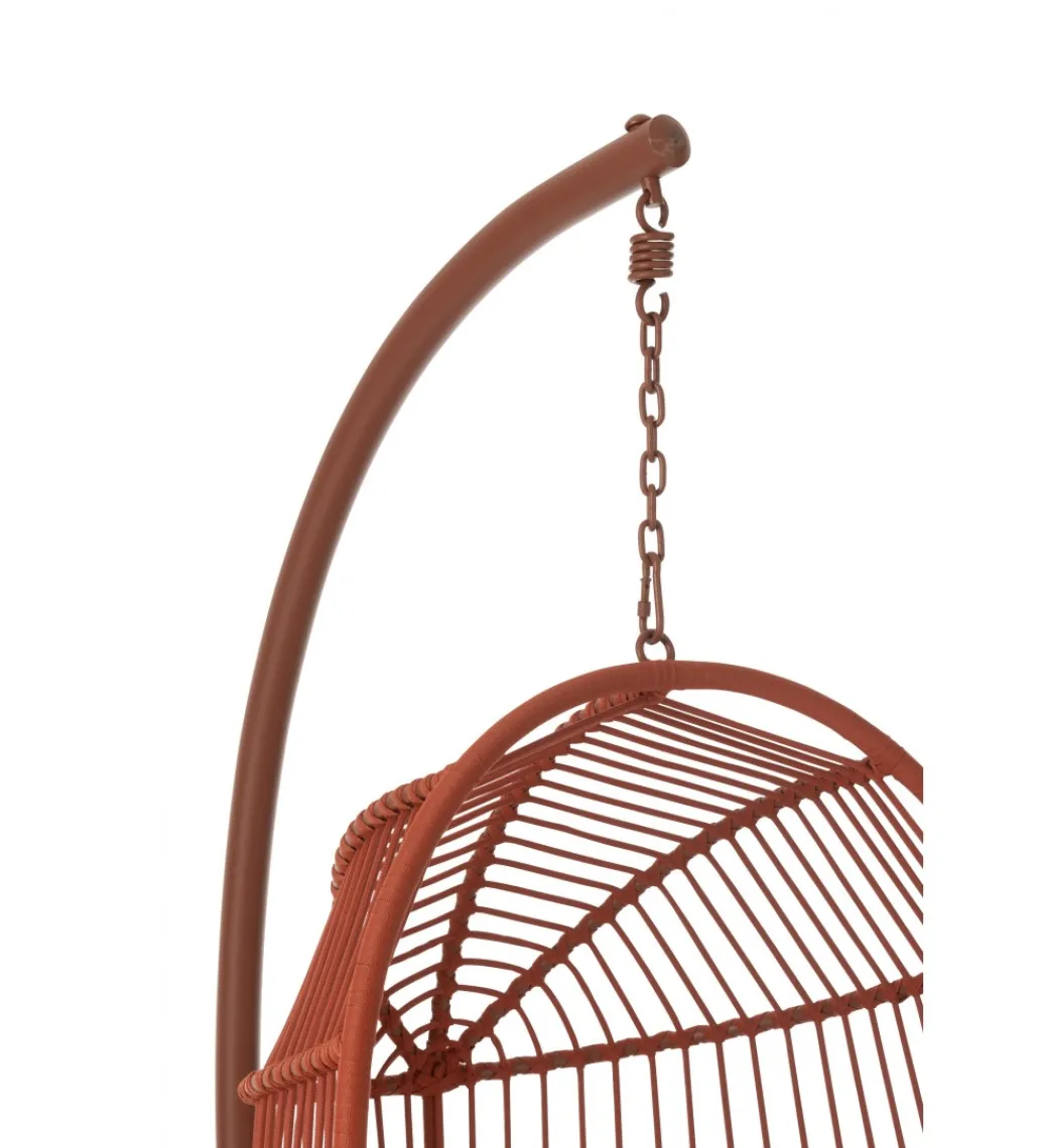 Fotel wiszący EGGA 195 cm czerwony*J-Line New