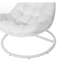 Fotel wiszący POLE DIDO 192 cm rattan biali*Zona-Design Best