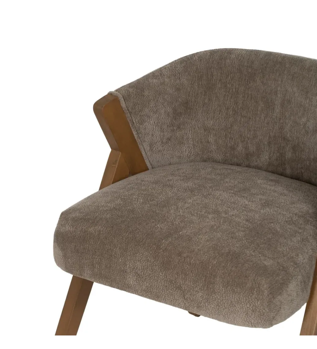 Fotel z drewna brzozowego MIZU Ciemno szare*Zona-Design