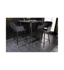 Hoker barowy ETIENNE Paris antracytowy*Invicta Interior Sale