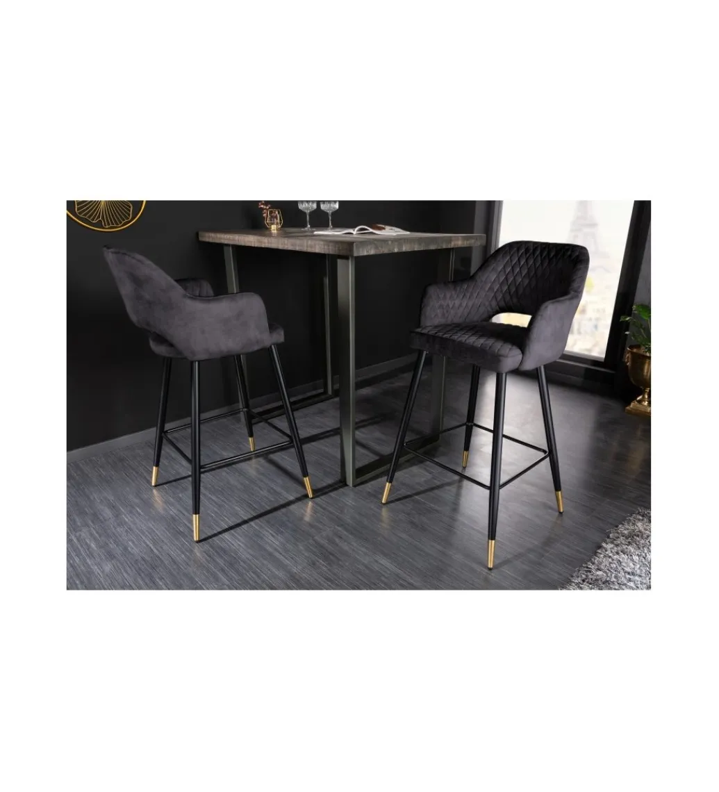 Hoker barowy ETIENNE Paris antracytowy*Invicta Interior Online