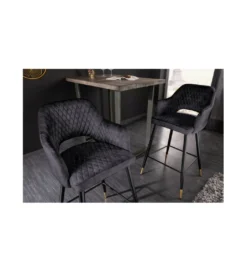 Hoker barowy ETIENNE Paris antracytowy*Invicta Interior Online