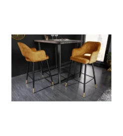 Hoker barowy ETIENNE Paris musztardowy*Invicta Interior Sale